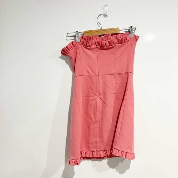 NWT FRENCH CONNECTION Whisper Ruffle-Trim Sweetheart Dress - Picture 5 of 13